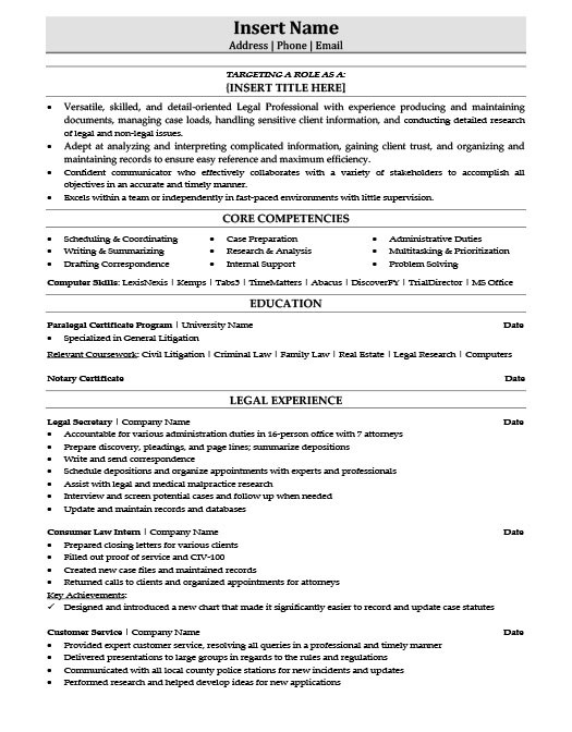 Administration Resume Templates, Samples & Examples 